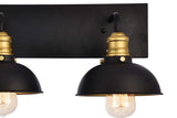 Elegant Lighting Living District Indoor Modern Home Decorative Bright Ceiling Anders Collection Wall Sconce D27 H8.3 Lt:3 Black