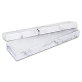 TheDisplayGuys - 25-Pack #82 Kraft Paper Cardboard Gift Boxes/Jewelry Cases w. Cotton Padding & Lid - Marble White - (8.0 x 2.0 