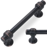 POVEFONK 10 Pack 3 inch(76mm) Oil Rubbed Bronze Kitchen Cabinet Handles Cabinet Pulls Gold Drawer Pulls Kitchen Cabinet Hardware