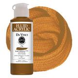 DA VINCI PAINTS Professional Artist Fluid Acrylic Paint, Raw Sienna, 4oz