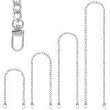 RAPUDA Purse Chain Strap, 4 Pieces Different Sizes Bag Chain Strap, Metal Chain Straps for DIY Purse Handbag Shoulder Crossbody 