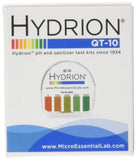 Micro Essential Laboratory QT-10 Plastic Hydrion Low Range Quat Check Test Paper Dispenser, Single Roll, Food Service Test Strip