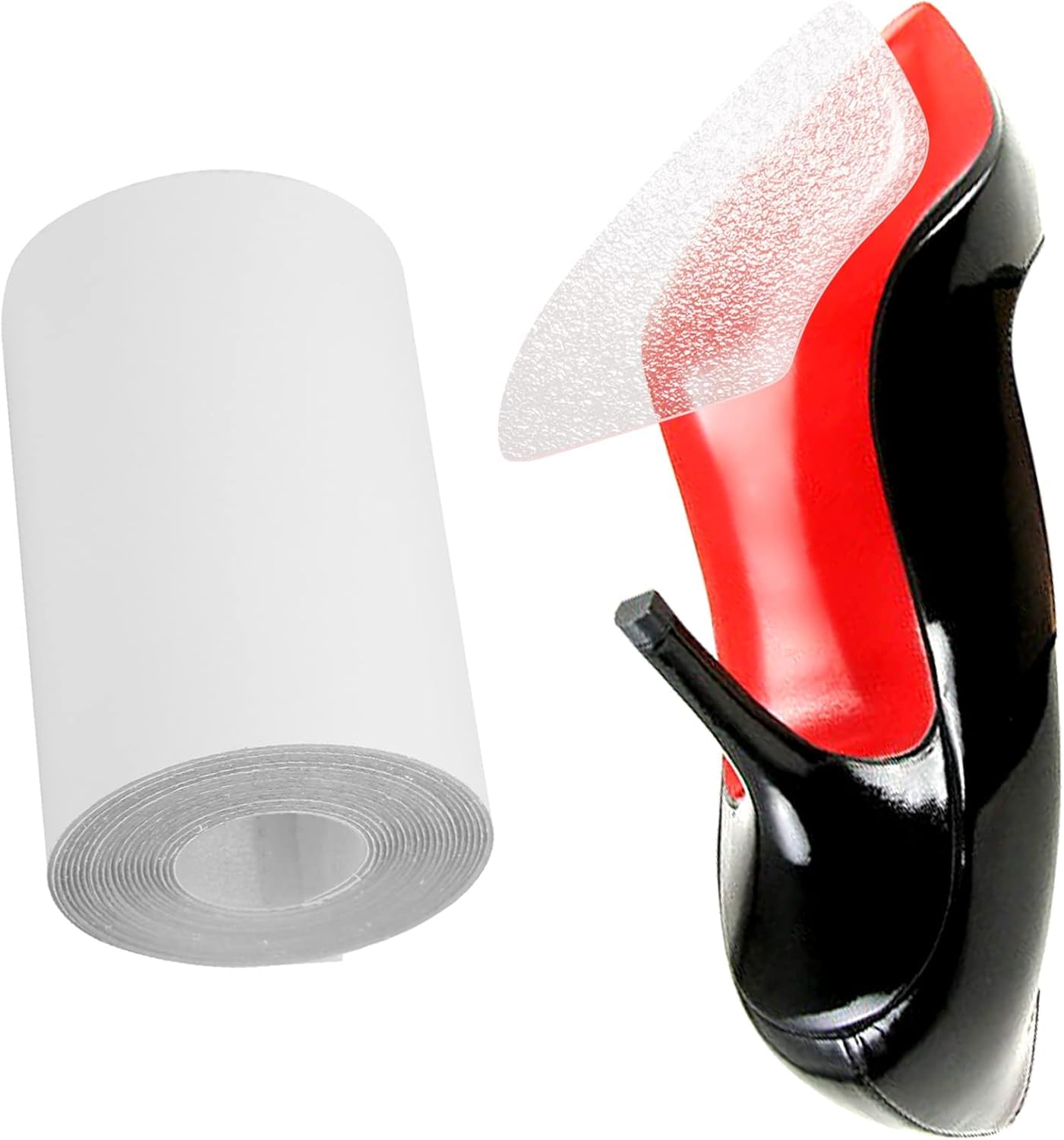 16 Pack Sole Protector for High Heel Shoes Red Bottom Sole Sticker Crystal Clear Sole Guard Protectors Anti Slip 16 Sheets for 8