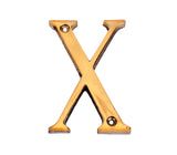 eSplanade - Brass House Hotel Door Name Alphabets - Wall Door Plaque Letter Alphabet - 3 Inches - Golden (A Alphabet) (X Alphabe