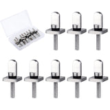 PEUTIER 6pcs 316 Stainless Steel Fin Screws, No Tool Surfboard Fin Screws with O Rings Paddle Board Fin Replacement for SUP Padd