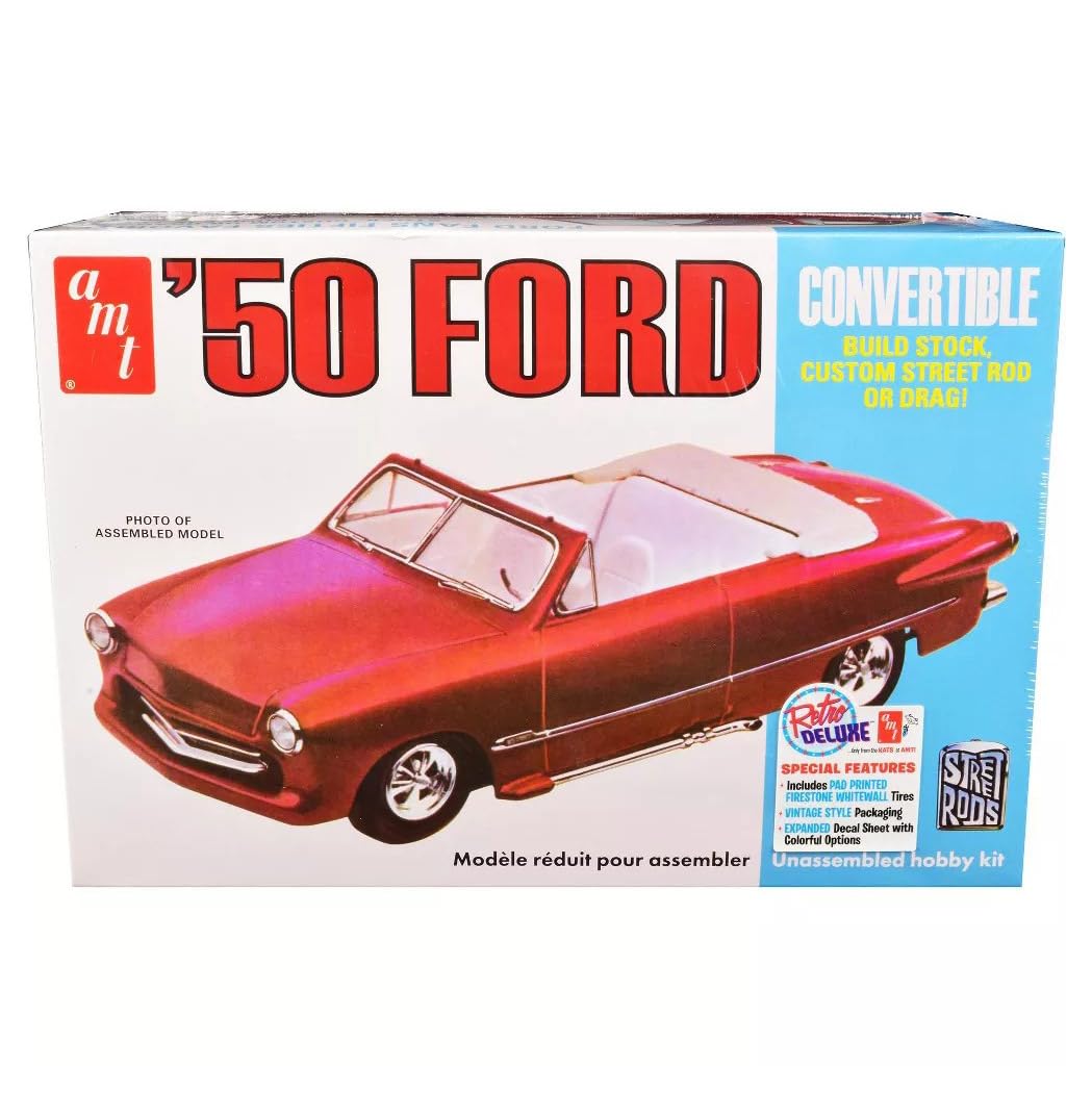 Amt 1950 Ford Convertible Street Rods Edition 1:25 Scale Model Kit