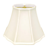 Royal Designs, Inc. BSO-701-14EG Flare Bottom Outside Corner Scallop Basic Lamp Shade, 8 x 14 x 11, Eggshell