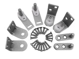 Cafe Door Hinges by Cafe Doors Emporium | Double Acting Hinge in Satin Nickel | Gravity Pivot Hinge | Cafe Door Hardware Set - f