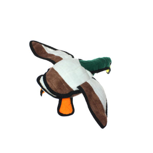 TUFFY - World's Tuffest Soft Dog Toy - Barnyard Duck - Squeakers - Multiple Layers. Made Durable, Strong & Tough. Interactive Pl