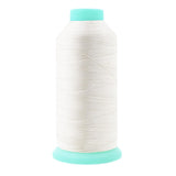 Mandala Crafts Size 92 280D T90 Bonded Nylon Thread - Off White 1100 YDs Tex 90 Heavy Duty Sewing Threads for Leather, Jeans, We