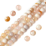 100pcs 6mm Cherry Blossom Agate Beads Natural Gemstone Beads Round Loose Beads for Jewelry Making