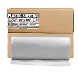Aluf Plastics Plastic Sheeting 20 x 100, 6 MIL Heavy Duty Gauge Clear Vapor and Moisture Barrier Sheet Tarp/Drop Cloth for