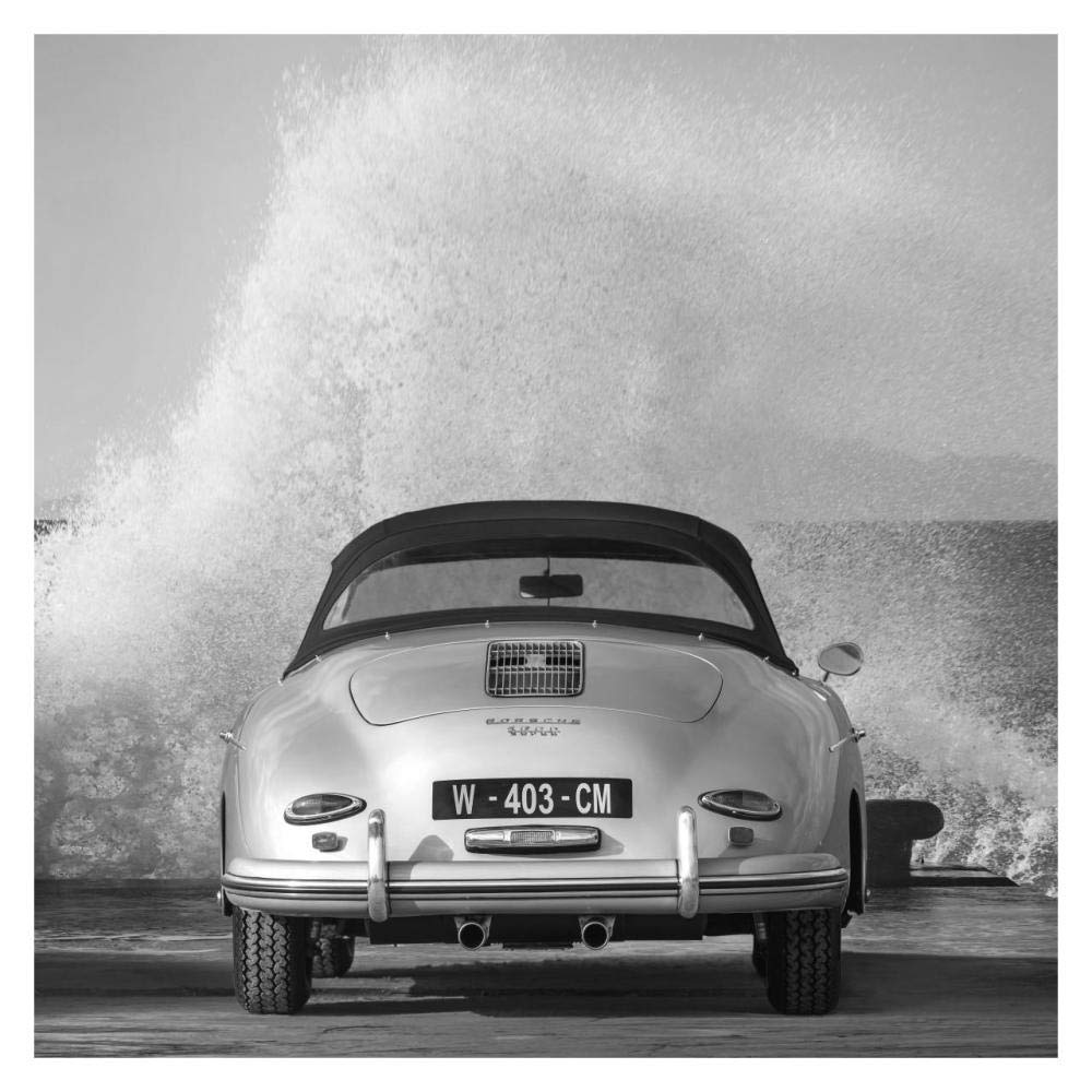 Ocean Waves Breaking On Vintage Beauties (Bw Detail 2)-Paper Art-32,,X32,,