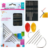 Hand Sewing & Leather Needles Betweens, Chenille, Darners Embroidery, Heavy Duty Shoe Hand Sewing Needles Kit & Tapestry, Assort