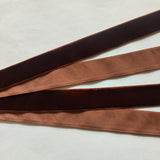 8 Yards 1(25mm) Velvet Ribbon for Wedding Christmas Gift Box Wrapping Bow Making Bouquet Wrap DIY Craft Decor (Coffee, 1x8Yd