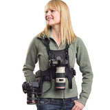 Sevenoak Dual Camera Harness, SK-MSP01 Multi Carrying Chest Vest System with Side Holster for Canon 6D 600D 5D2 5D3 Nikon D90 So