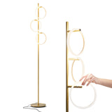 Brightech Saturn Floor Lamp, Great Living Room Decor, Tall Contemporary Standing Tree Light for Offices, Living Rooms, with 3 LE