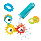 Yookidoo Baby Bath Toy - Spin 'N' Sort Water Gear - Childrens Sensory Water Wheel Set That Attaches to Any Size Tub - Includes S