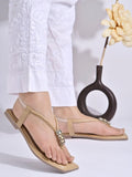 Shoetopia Women'S Snd-131 Flat Sandal-5 Kids Uk (Snd-131-Beige)-Eu38,Beige,5,B0D14DTPTC