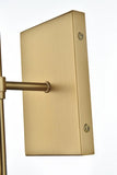 Living District Eclipse 1-Light Metal & Fabric Wall Sconce In Brass/Black