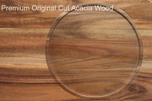 10 Acacia Wood Lazy Susan Organizer Kitchen Turntable for Cabinet Pantry Table Organization