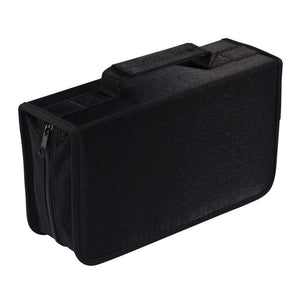 128 Capacity CD/DVD case Wallet, Storage,Holder,Booklet by Rekukos(Black)