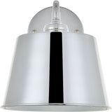 Living District Nota 1-Light Mid-Century Metal Wall Sconce In Chrome