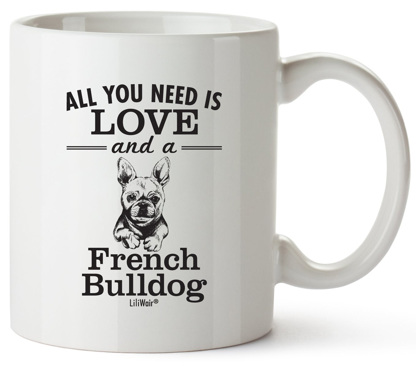 French Bulldog Mom Gifts Mug For Christmas Women Men Dad Decor Lover Decorations Stuff I Love French Bulldog Coffee Accessories 