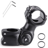 YAPJEB Bike Stem 25.4 31.8 90mm 110mm 130mm 60 Degree Adjustable Bike Stem Mountain Bike Stem Short Handlebar Stem Riser for Bic