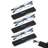 3 Pack Ultra thin Lightweight Folding Reading Glasses Women Men TR90 Blue Light Blocking Anti UV/Eyestrain Foldable Compact Comp