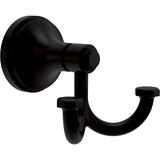 FRANKLIN BRASS Woodruff (1-Pack) Towel Hooks Matte Black Double Bathroom J Hooks Wall Mounted for Robes & Towels Hand Towel Hook