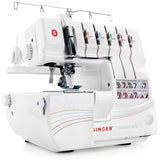 SINGER | Professional 14T968DC Serger Overlock with 2345 Stitch Capability, 1300 Stitches per minute, & Self Adjusting Sewi