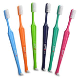 Paro S27L Toothbrush | Small Brush Head Toothbrush with Soft Bristles and Exchangeable Interdental Space F | 3 Rows 27 Tufts for