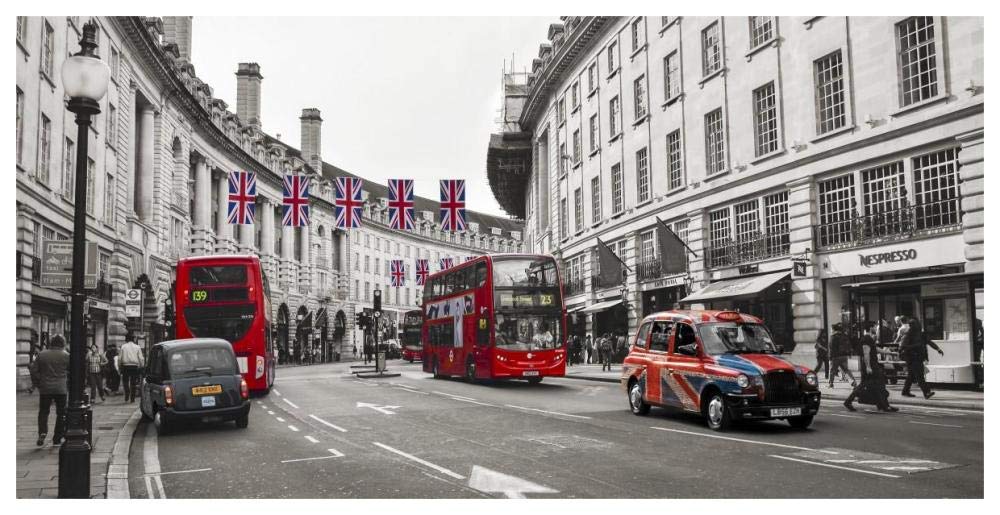 Buses And Taxis In Oxford Street, London-Paper Art-62,,X32,,
