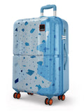 Safari Tazzo 8 Wheels 77cm Large Size Trolley Bag, Hard Case Polycarbonate, 360 Wheeling Small Check in Luggage, Suitcase for Tr