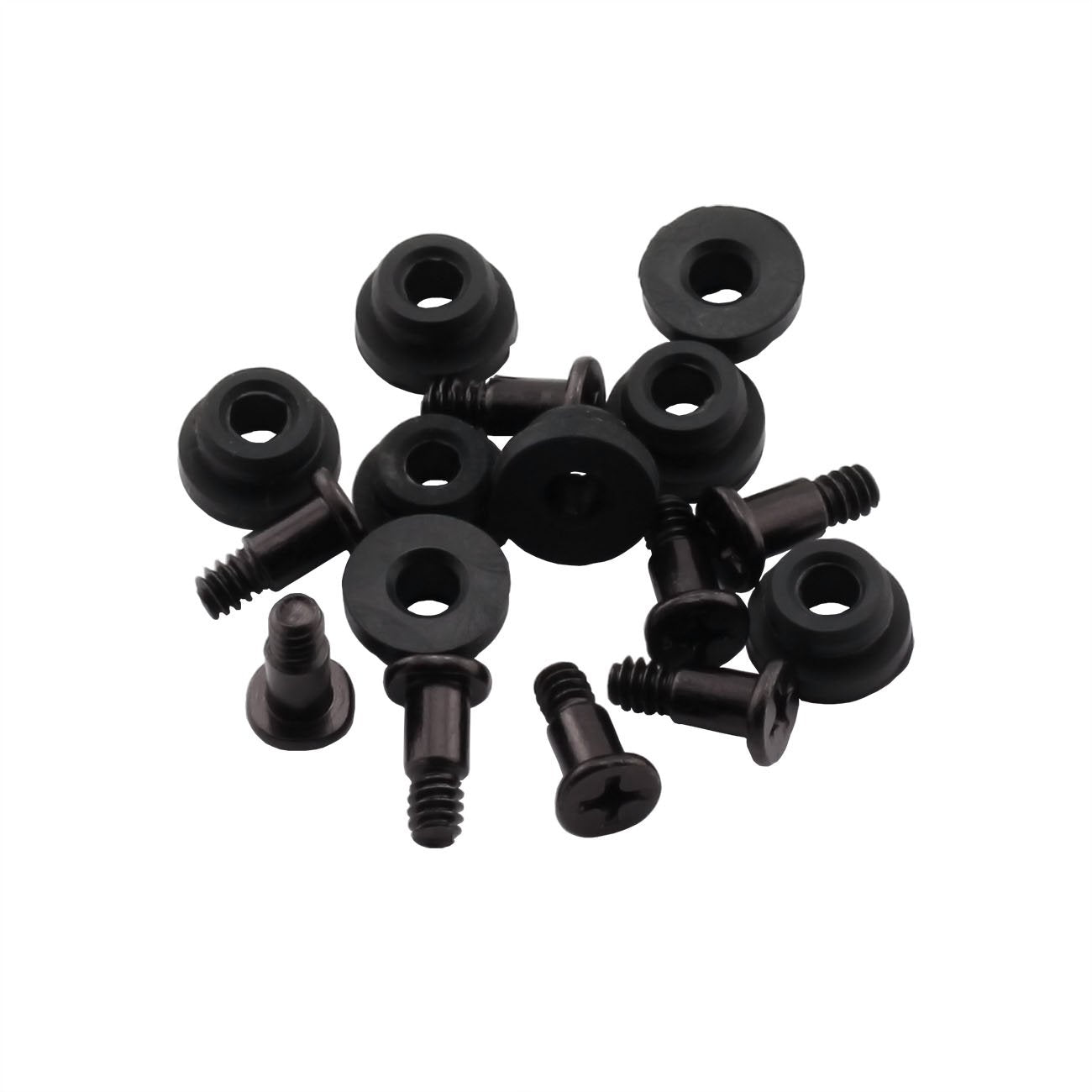 ZRM&E 8pcs 10mm Hard Disk Drive Screws and Shock Absorption Rubber Washer Kit PC Hard Disk Drive Mounting Accessories for 2.5 in