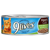 9Lives Hearty Cuts With Real Chicken & Fish In Gravy Wet Cat Food, 5.5-Ounce (Pack of 24)