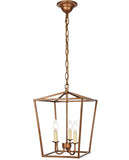 Elegant Lighting Maddox Collection 3 Light Pendant Lamp With Metal Frame And Hanging Chain, Black - 12.5D X 18.25H
