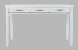 Jofran Inc. Gramercy Chevron Mid-Century Modern Three Drawer Usb Charging Desk