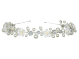SAMKY Bridal Wedding Tiara Rhinestone Crown Pearl Bride's Headpiece Hair Accessories for Woman