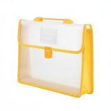 Heavenglow Large Capacity Accordion File Folder Portable A4 Document Folder Expandable Transparent File Bag Translucent For Stud