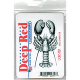 Deep Red Stamps Lobster Rubber Cling Stamp 1.5 x 3 inches