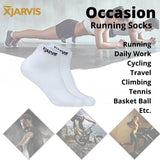 Xjarvis Ankle Length Socks For Men & Women - Moisture-Wicking Odor-Free Breathable Cotton Cushioned Half Terry Combo - Ideal For Sports Gym & Formal Wear - Pack Of 3 Pairs White Free Size,White,,B0B4GH424P