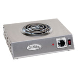 BroilKing CSR-1TB 1100 Watt Electric Countertop Hot Plate with Single Coiled Burner | Commercial Induction Cooktop Stove for Res