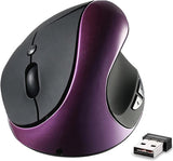 Ergonomic Vertical Mouse, Wireless 2.4G High Precision Rechargeable Ergonomic Mouse Optical Mice with Adjustable DPI 800/1200/16