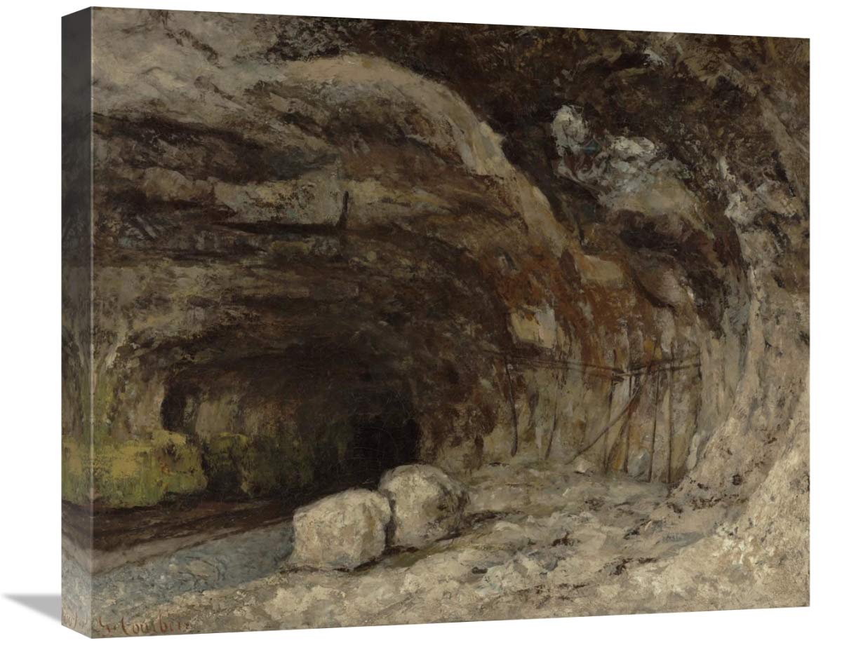 Grotto Of Sarrazine Near Nans-Sous-Sainte-Anne-Canvas Art-22X18.48