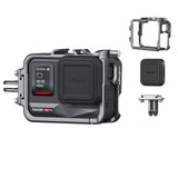 Rszfnjxry 360 Ace Series Aluminum Frame Cage with Lens Silicone Case for Insta360 Ace Pro 2 /Ace Pro/Ace,Metal Protective Durabl