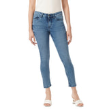 Inkd Women'S Buttersoft Mid-Rise Skinny Fit Jeans- Stretchable,Denim Drama,Denim Drama,36