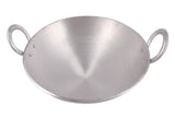 Shri hari art villa Aluminium Kitchen Cooking Kadhai Silver