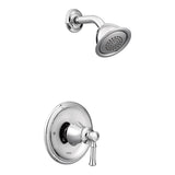 Moen T2182 Dartmoor 1Handle PosiTemp Trim with Single Function Shower Head, Valve Required, Chrome